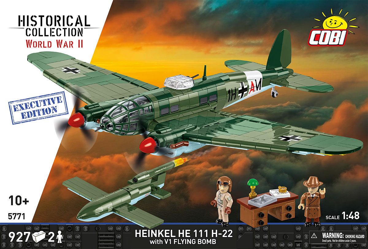 COBI 5771 Heinkel He 111 H-22 Executive Edition HC WWII 1:48 Brick Kit 924pcs