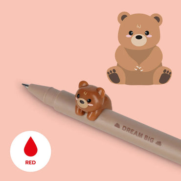 Legami Lovely Friends Gel Pen with Teddy Bear Charm