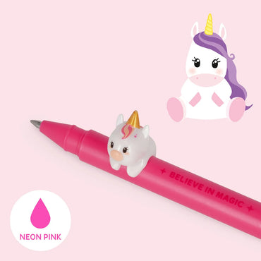 Legami Lovely Friends Gel Pen with Unicorn Charm