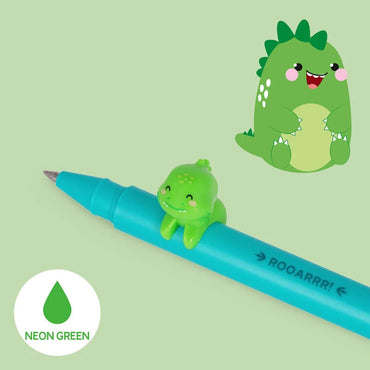 Legami Lovely Friends Gel Pen with Dino Charm