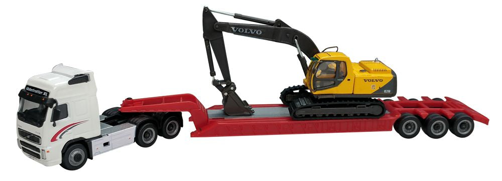 Cararama 185002 Volvo FH12 with EC210 Excavator HO