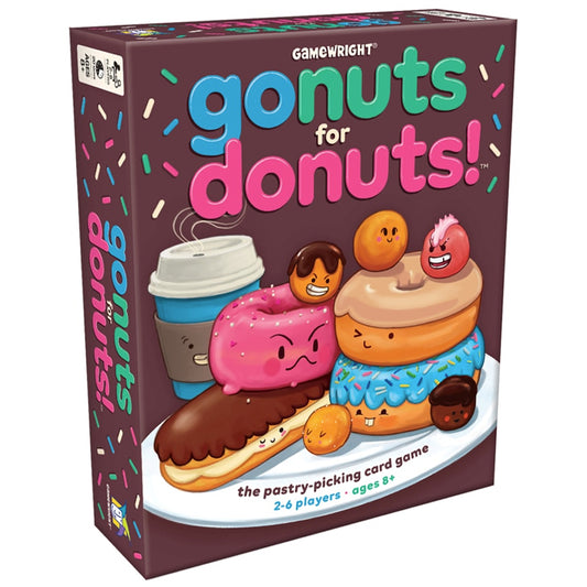 Go Nuts for Donuts! Family Card Game Gamewright Age 8+ 2-6 Players
