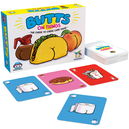 Butts on Things - 'Cheeky' Card Game - Age 8+ 2-4 Players - Gamewright