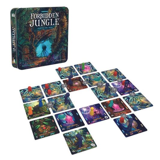 Fordbidden Jungle Tile Board Game Gamewright Age 10+ 2-5 Players