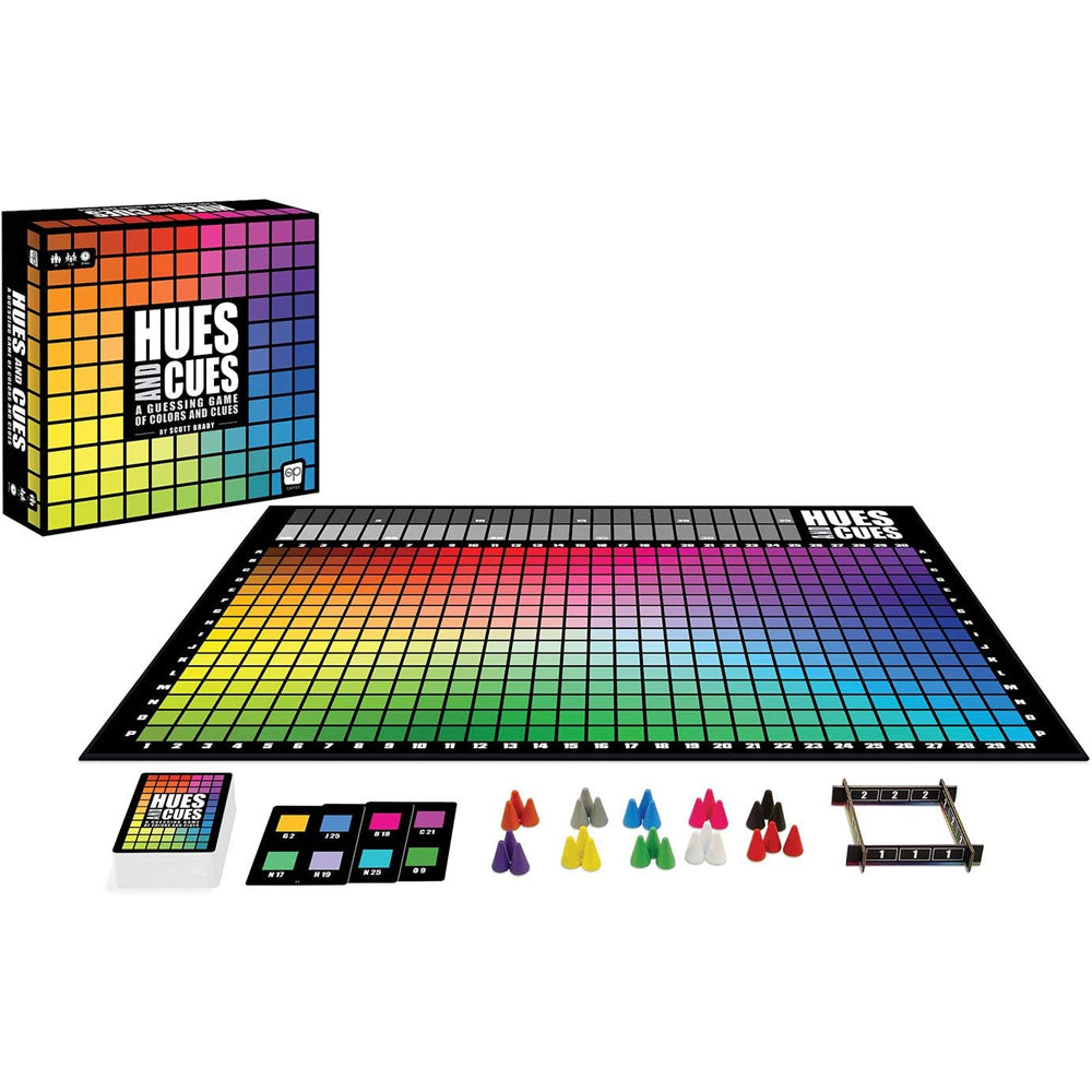 Hues and Cues Board Game - Age 8+ 3-10 Players - USAopoly