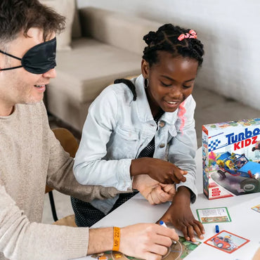 Turbo Kids - Blindfolded Racing Board Game Age 7+ 2-6 Players