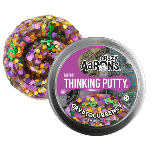 Crazy Aaron's Cryptocurrency Thinking Putty Stretch Toy Mini Tin CY003-EU