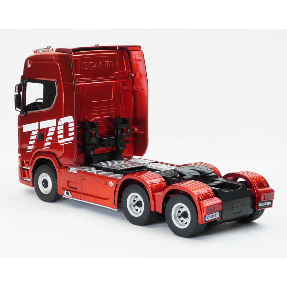 HuiNa RC Scania 770S Haulage Truck + Flatbed Trailer Bundle – Red