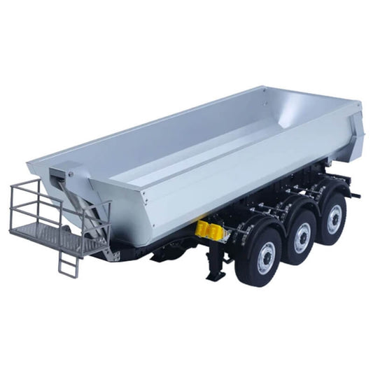 Huina Scania K770S Kabolite 3X Axle Metal Trailer - Silver