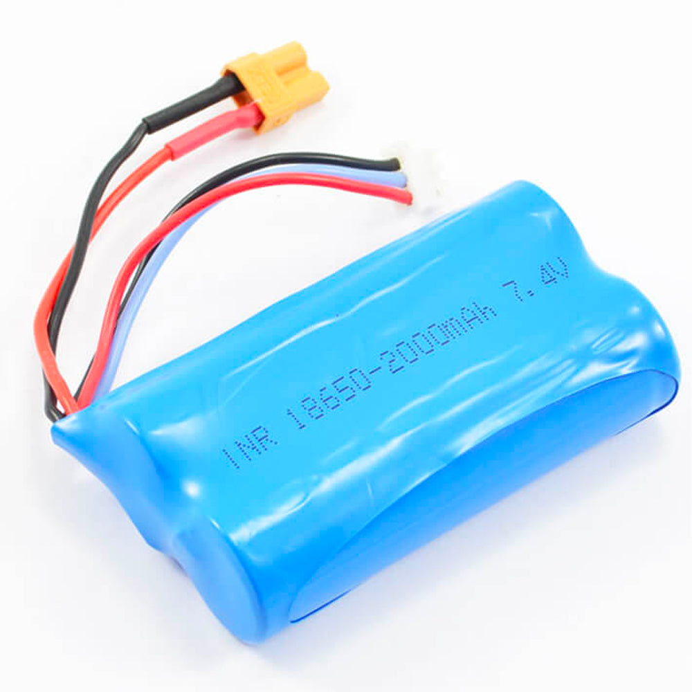 HuiNa CY1103 1580/1582/15833 7.4V 2000mAh RC Battery XT30 w/Yellow Plug
