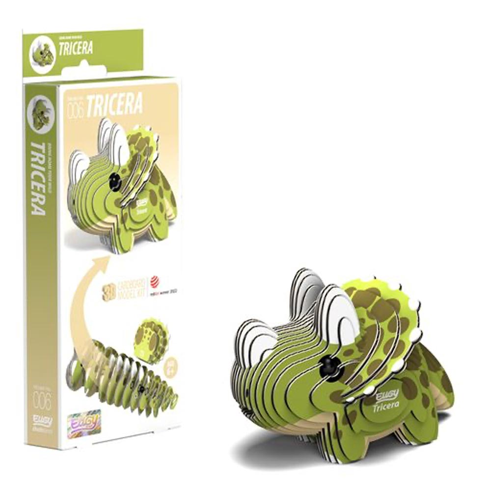 EUGY 3D Tricera Dinosaur No.6 Model Craft Kit