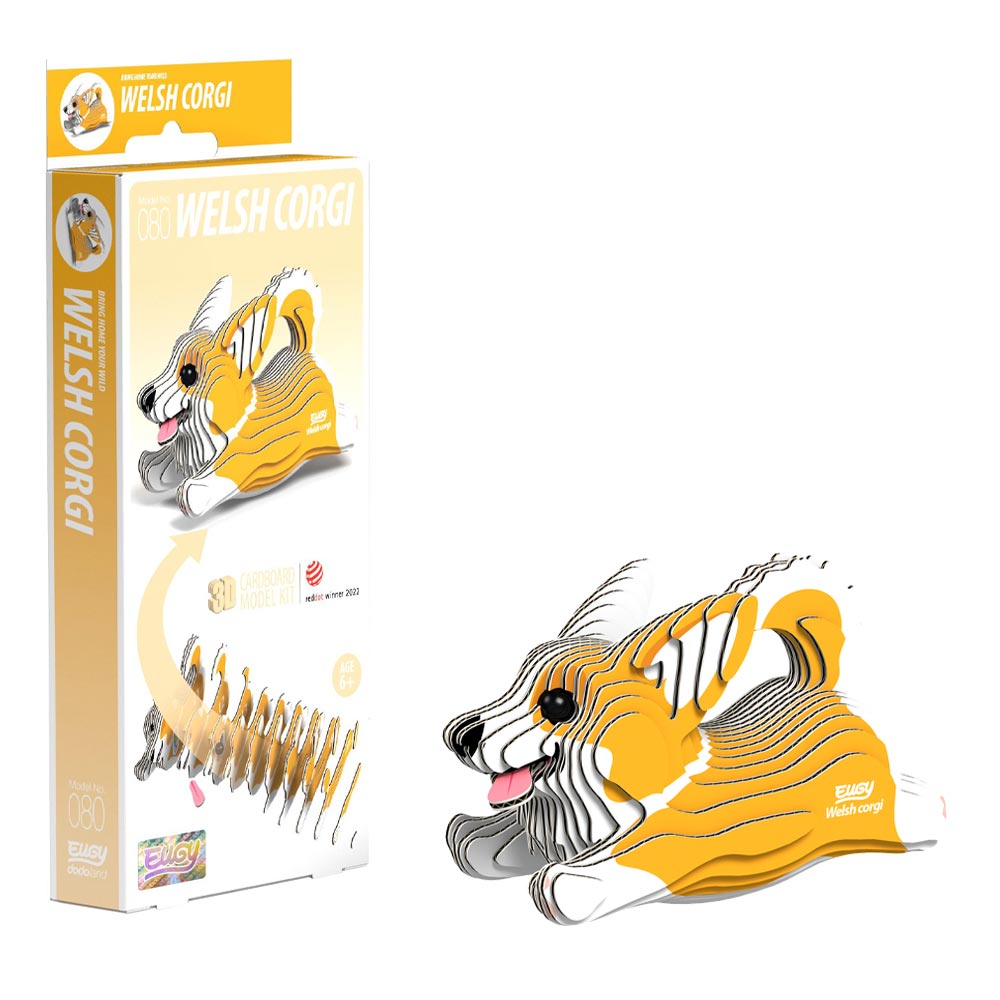 EUGY 3D Welsh Corgi No.80 Model Craft Kit