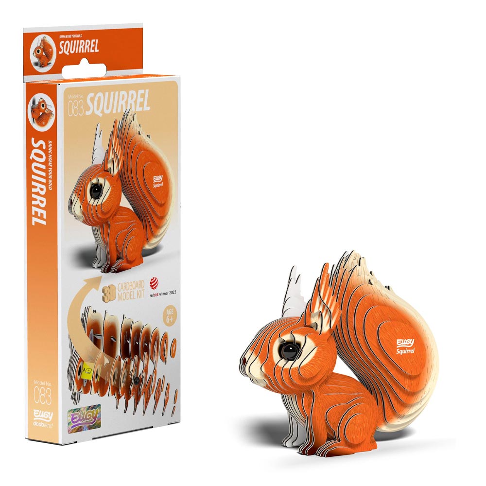 EUGY 3D Squirrel No.83 Model Craft Kit