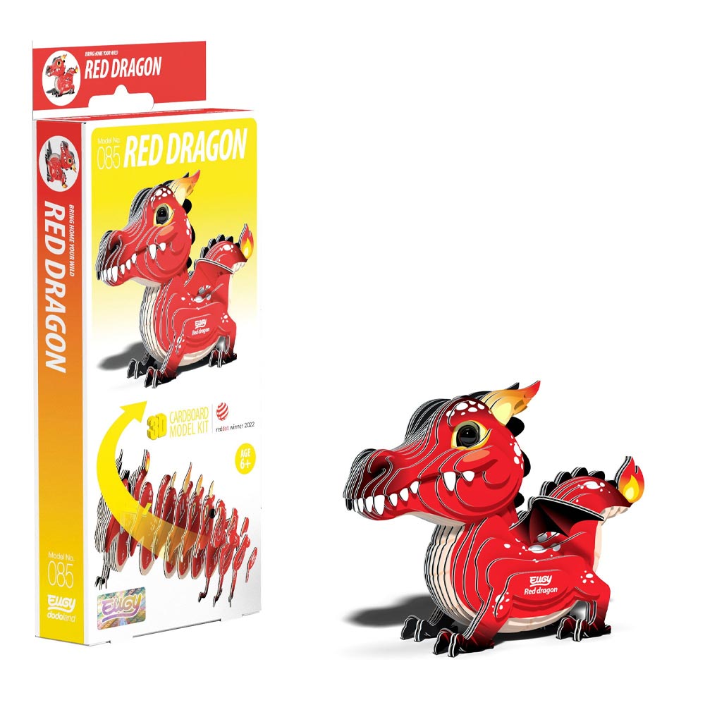 EUGY 3D Red Dragon No.85 Model Craft Kit