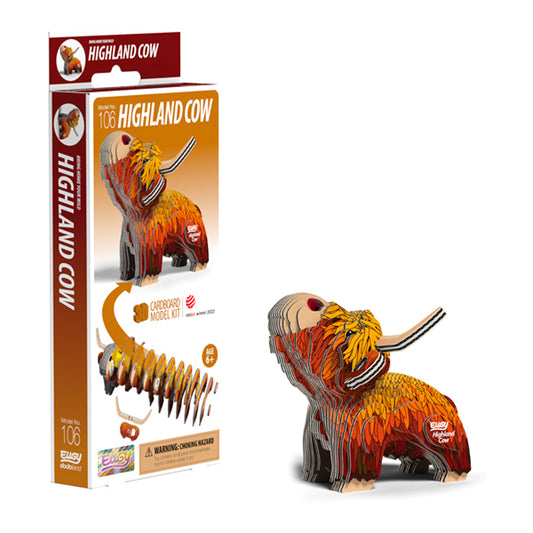 EUGY 3D Highland Cow No.106 Model Craft Kit