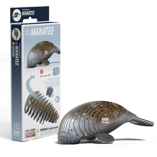 EUGY Manatee No.122 3D Model Craft Kit