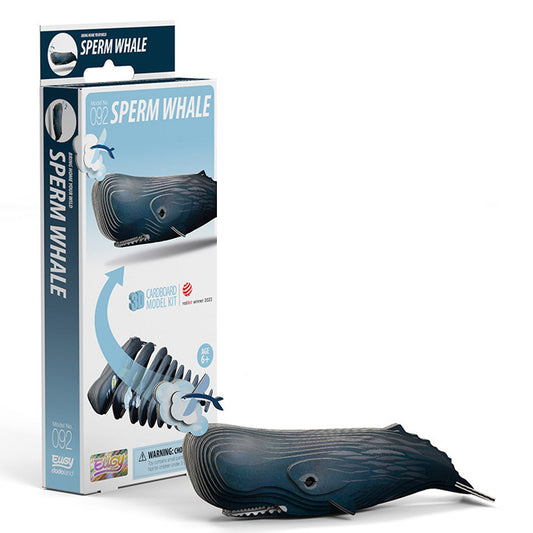EUGY Sperm Whale No.092 3D Model Craft Kit