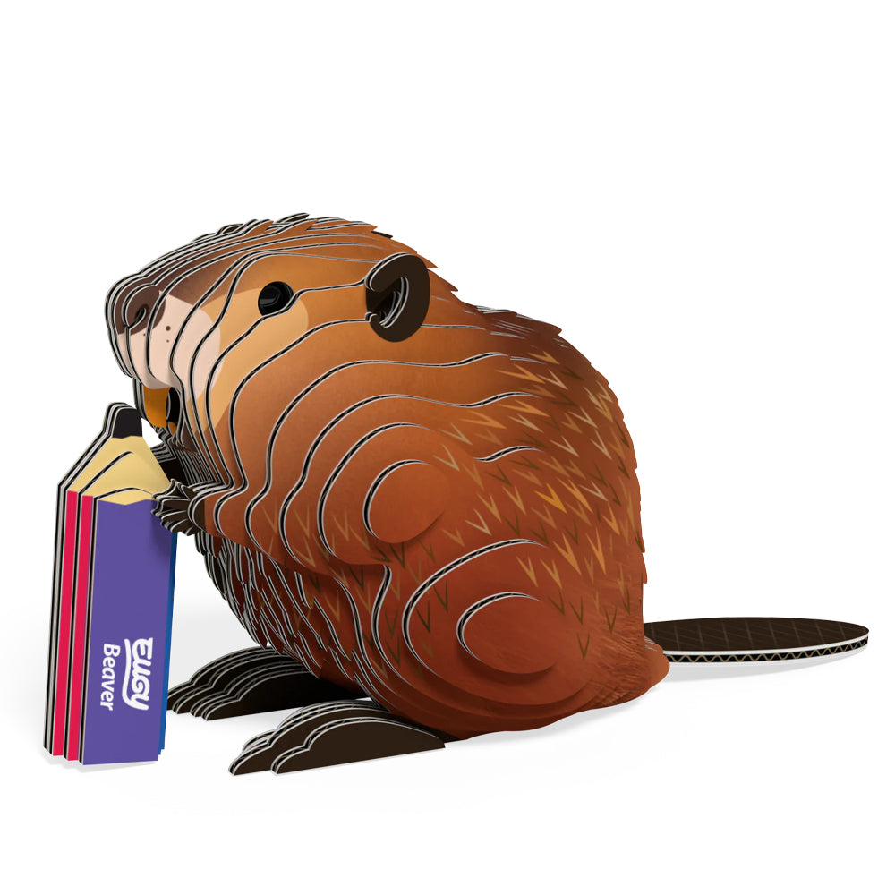 EUGY Beaver No.127 3D Model Craft Kit