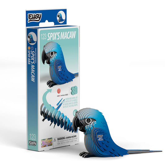 EUGY Spix's Macaw No.123 3D Model Craft Kit