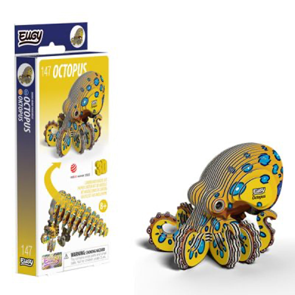 EUGY Octopus No.147 3D Model Craft Kit