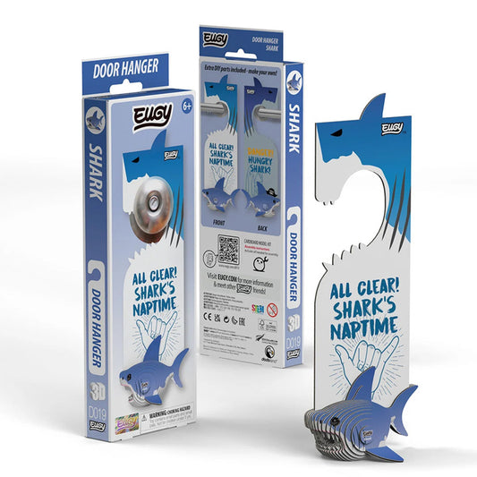 EUGY Shark Door Hanger 3D Model Craft Kit