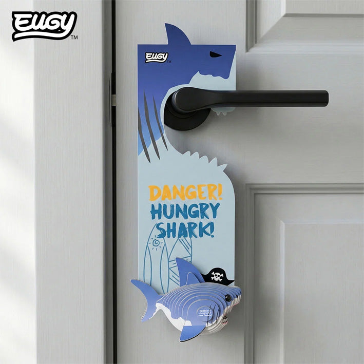 EUGY Shark Door Hanger 3D Model Craft Kit