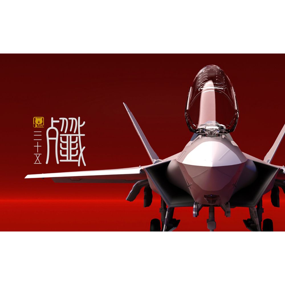UMa Model D7001 Chinese Shenyang J-35A Gyrfalcon Stealth Fighter 1:72 Model Kit