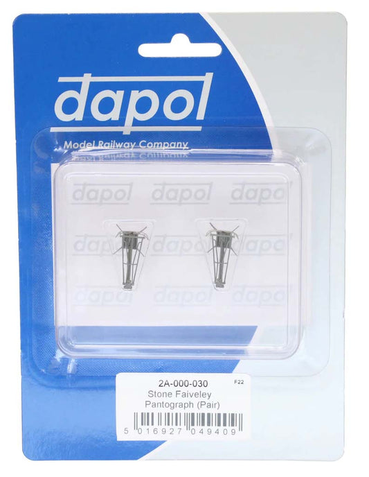 Dapol Stone Faiveley Pantograph (Pair) DA2A-000-030 N Gauge