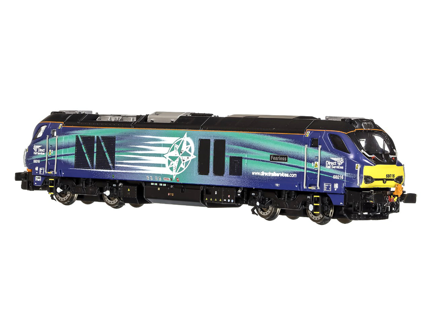 Dapol 2D-022-012 Class 68 016 'Fearless' DRS Compass N Gauge