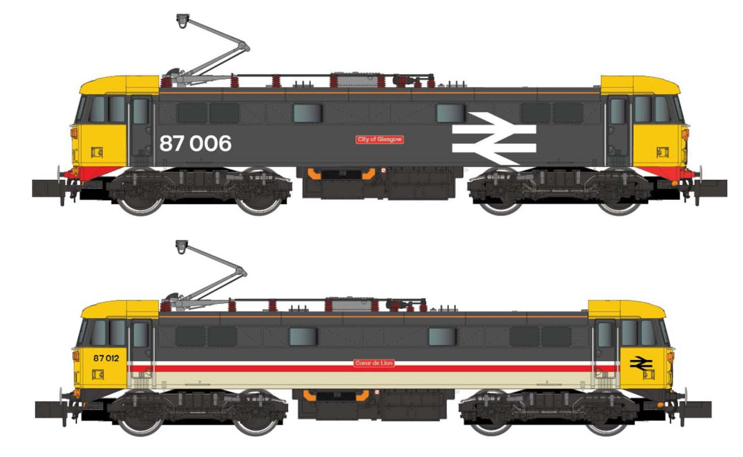 Dapol Class 87 006/012 BR Twin Pack 2D-087-007 N Gauge
