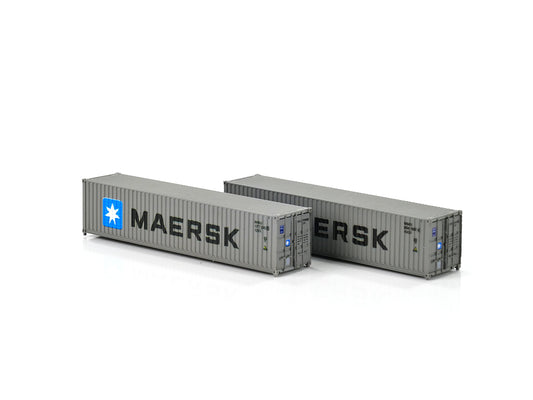 Dapol 40ft Container Set (2) MSKU/MRKU N Gauge DA2F-028-100