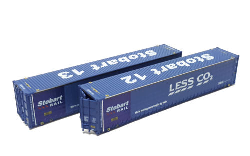 Dapol 45ft Curtainside Container Pack (2) Tesco DA2F-028-204 N Gauge