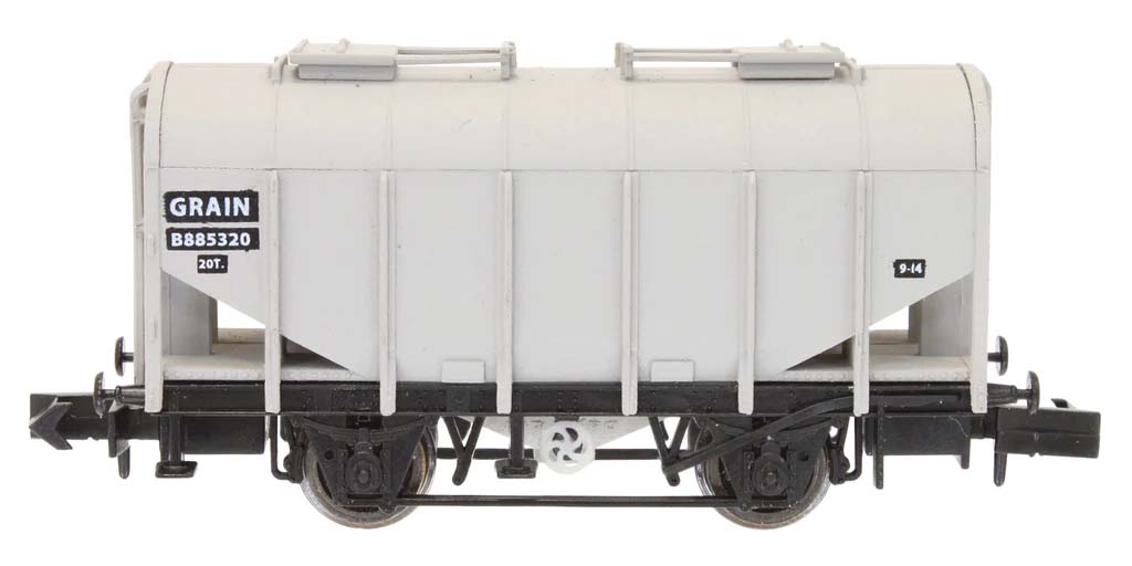 Dapol Bulk Grain Hopper BR Grey B885320 DA2F-036-047 N Gauge
