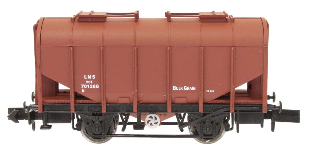 Dapol Bulk Grain Hopper LMS Bauxite 701366 DA2F-036-049 N Gauge