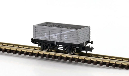 Dapol 7 Plank Wagon LMS Grey 302076 DA2F-071-076 N Gauge