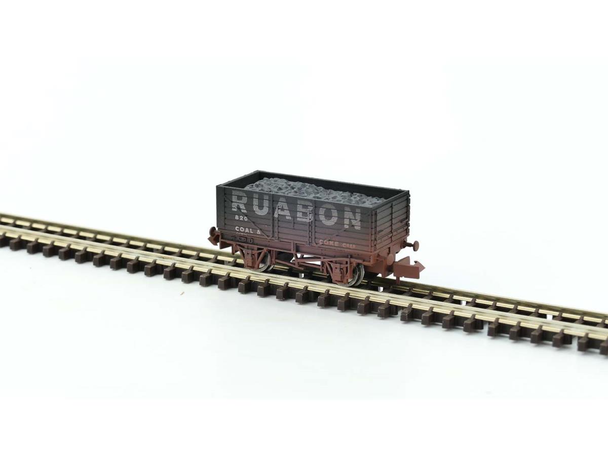 Dapol 7 Plank Wagon Ruabon 820 Weathered 2F-071-083 N Gauge