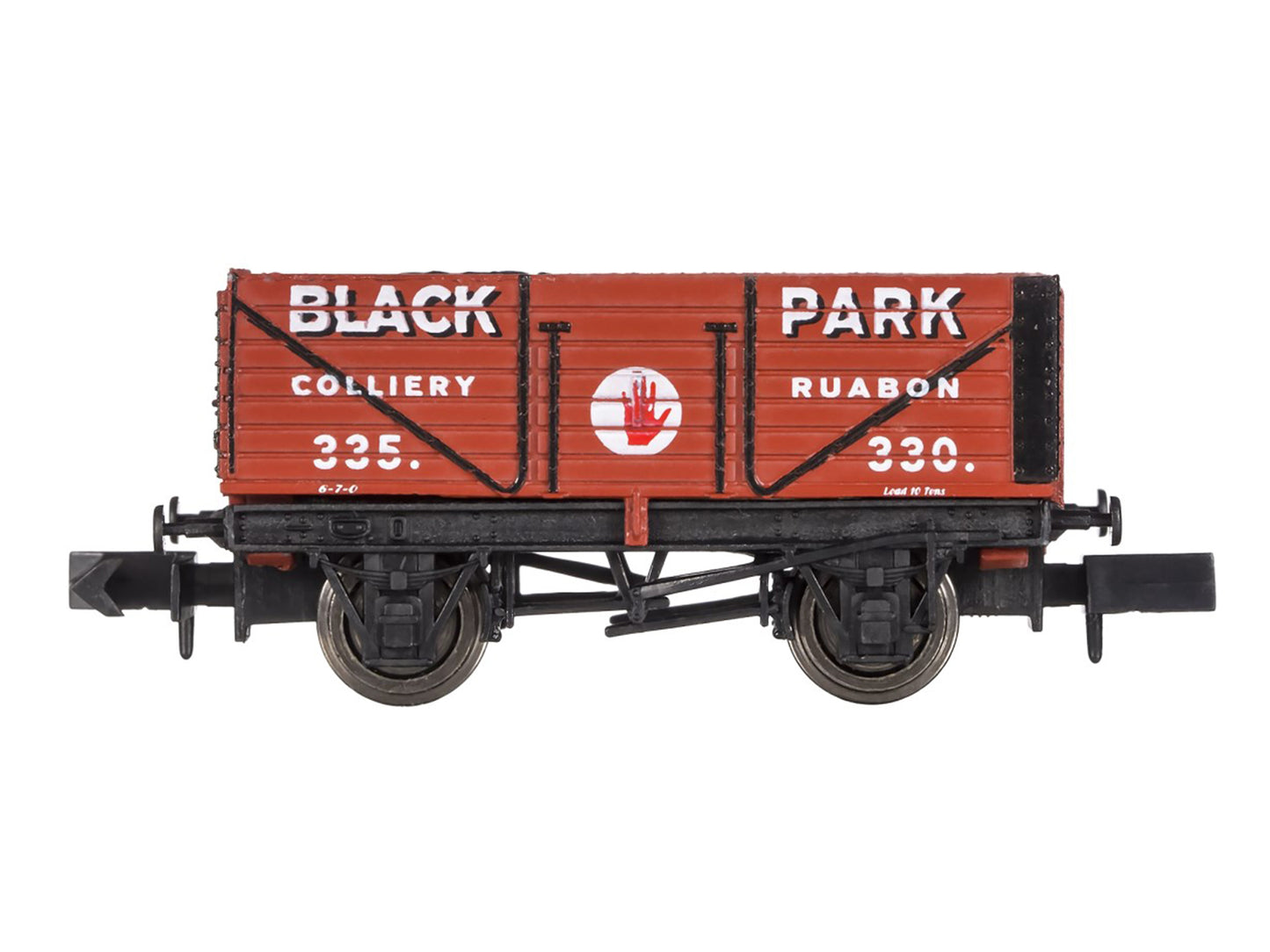 Dapol 7 Plank Wagon Black Park Ruabon 330 N Gauge DA2F-071-086