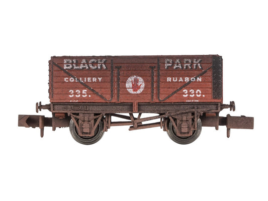 Dapol 7 Plank Wagon Black Park Ruabon 330 Weathered N Gauge DA2F-071-087