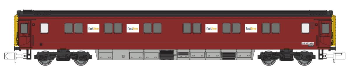 Dapol Mk3 Sleeper Serco Departmental DB977989 N Gauge 2P-006-008