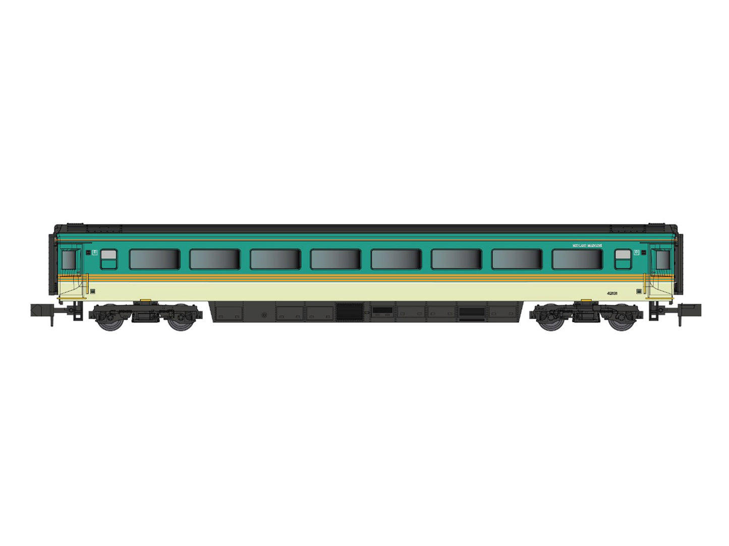 Dapol Mk3 HST 2nd Class Coach Midland Mainline 42131 N Gauge DA2P-008-010