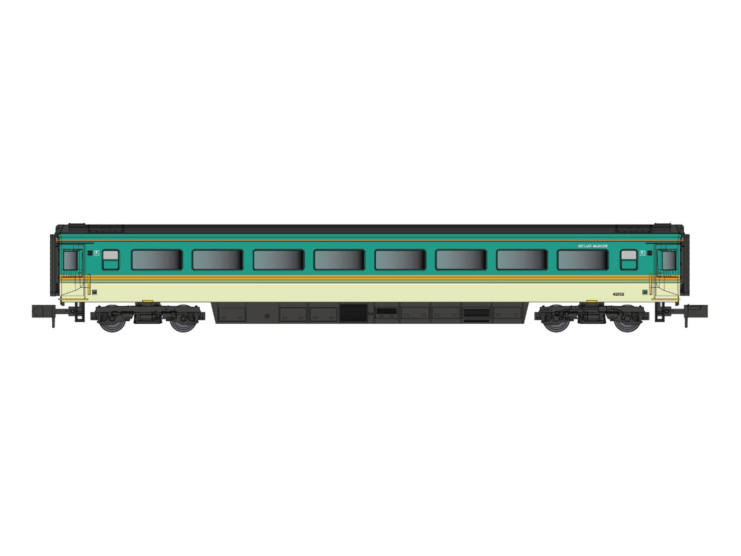 Dapol Mk3 HST 2nd Class Coach Midland Mainline 42132 N Gauge DA2P-008-011