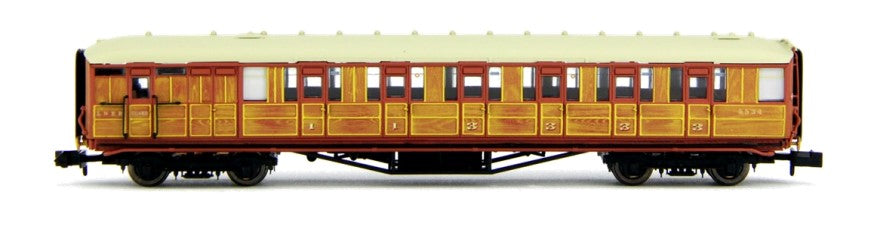 Dapol Gresley Coach LNER Teak Brake Composite 5549 DA2P-011-211 N Gauge