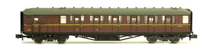 Dapol Gresley Coach BR Maroon Brake Composite E10015E DA2P-011-275 N Gauge