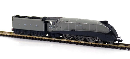 Dapol 2S-008-013 A4 Valanced 2511 Silver King LNER Silver Grey N Gauge