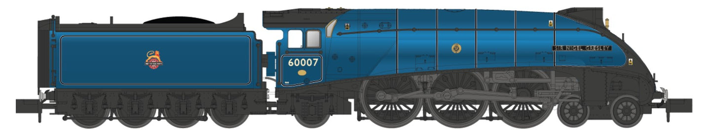 Dapol A4 60007 Sir Nigel Gresley BR Express Blue DCC-Fitted 2S-008-017D N Gauge
