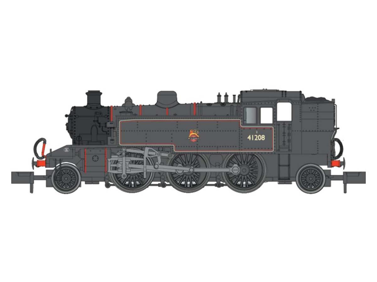 Dapol Ivatt 2-6-2T 41208 BR Early Lined Black (DCC-Fitted) DA2S-015-007D N Gauge