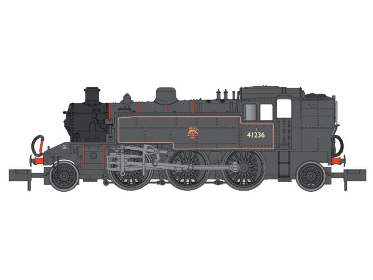 Dapol Ivatt 2-6-2T 41236 BR Early Lined Black (DCC-Fitted) DA2S-015-008D N Gauge