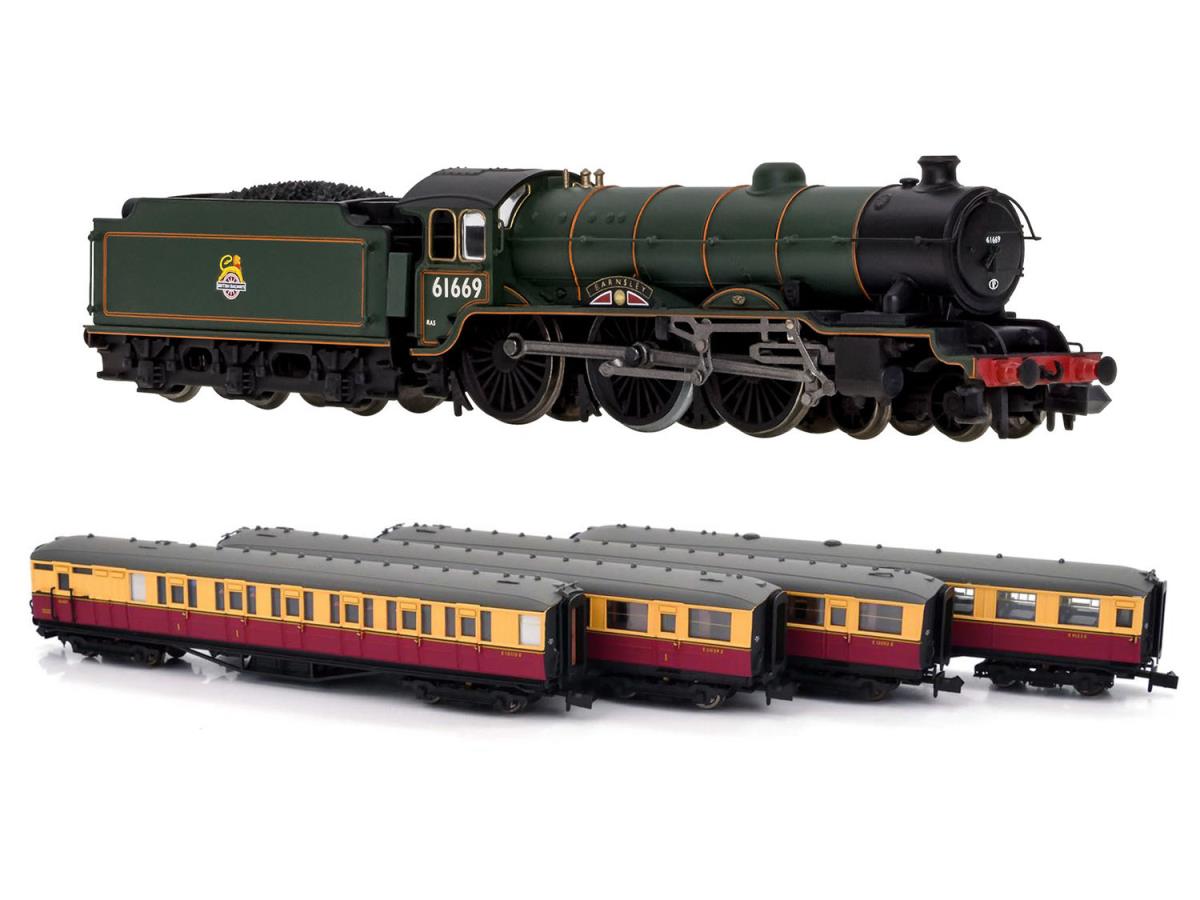 Dapol B17 Easterling Train Pack 61669 BR & 4 Coaches(DCC-Fitted) DA2S-020-008D N Gauge