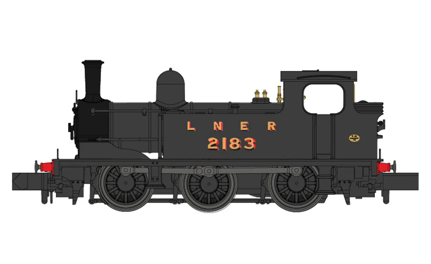 Dapol J72 Class 2183 LNER Pre War Unlined Black (DCC-Fitted) 2S-022-002D N Gauge