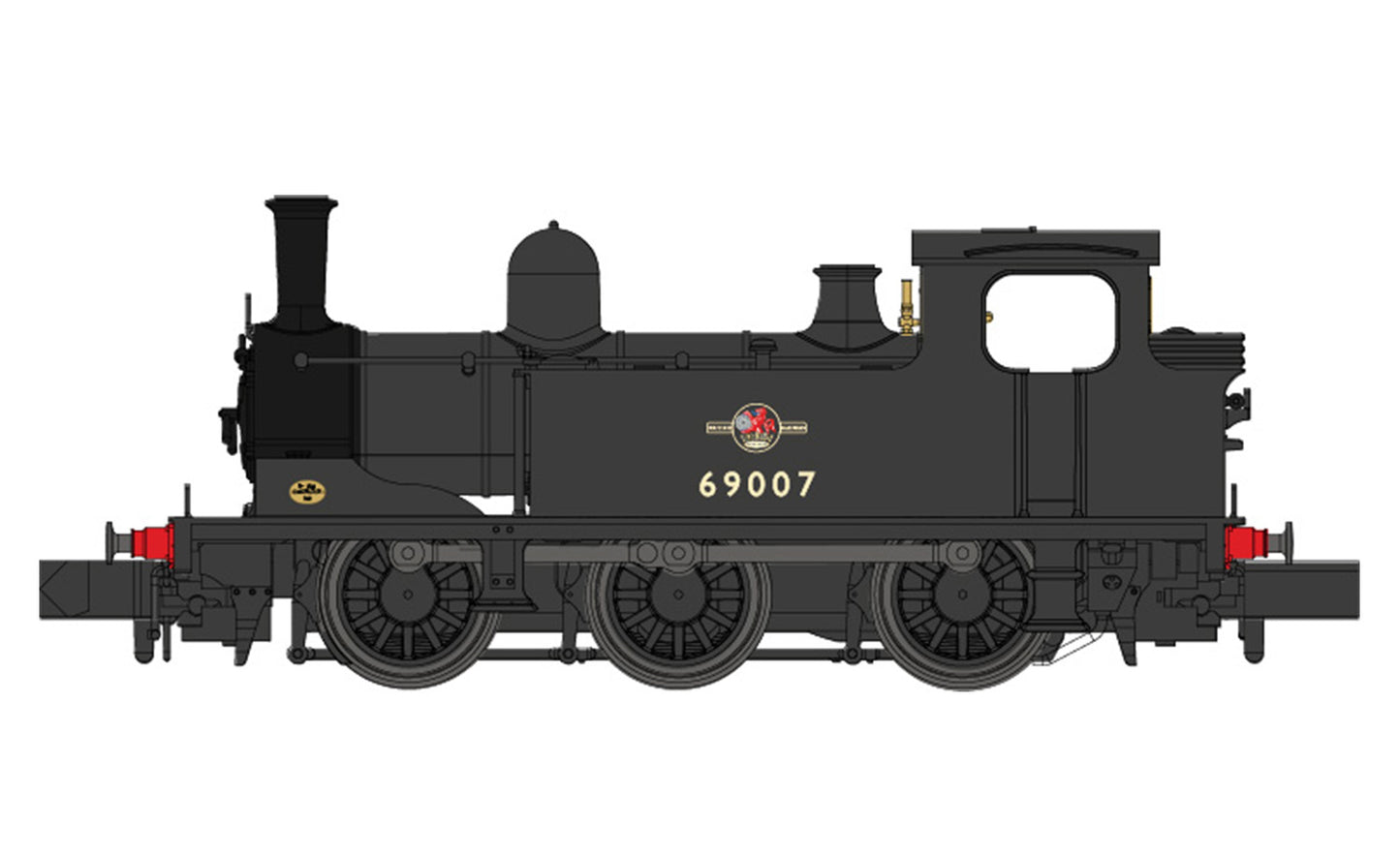 Dapol J72 Class 69007 BR Late Black DA2S-022-006 N Gauge